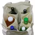 Canvas Wine Shopping Bag