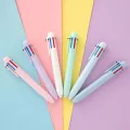 6 Colors Retractable Ballpen 