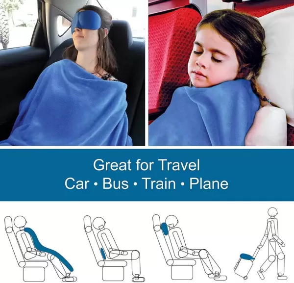 Portable Foldable Travel Blanket