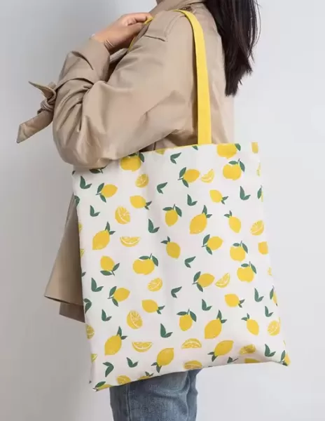 Reversible Cotton Tote Bag