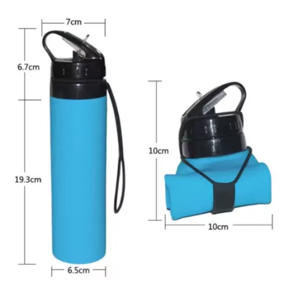 Silicone Collapsible Sports Water Bottle