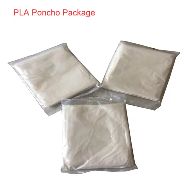 Degradable disposable rainponcho