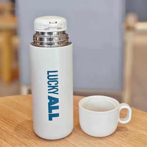 Thermos With Handle Lid 