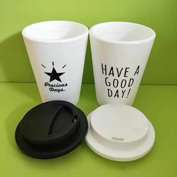 Double Wall Plastic Coffee Cup