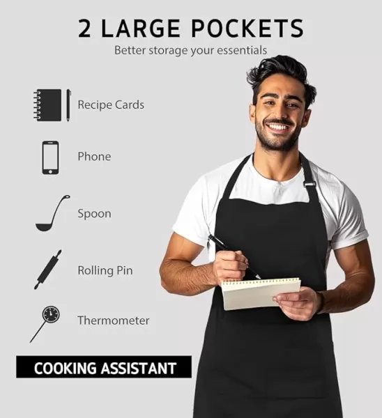 Waterdrop Resistant Bib Apron