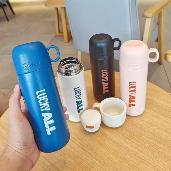 Thermos With Handle Lid 