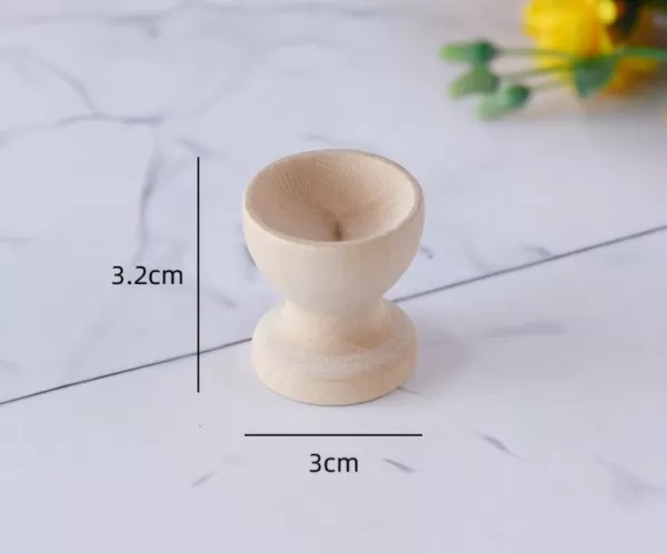 Wooden Egg and Holder For DIY Drawing