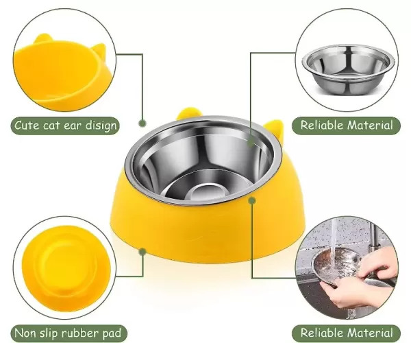 15° Elevated Pet's Food Bowl 