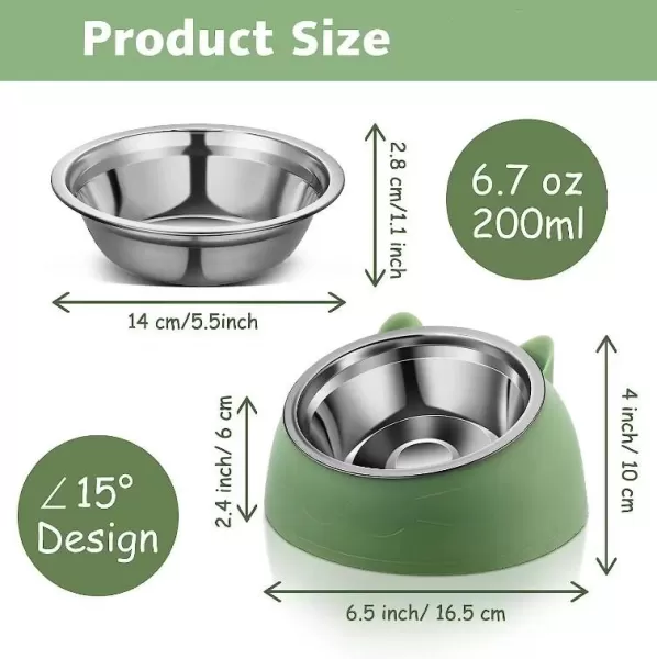 15° Elevated Pet's Food Bowl 