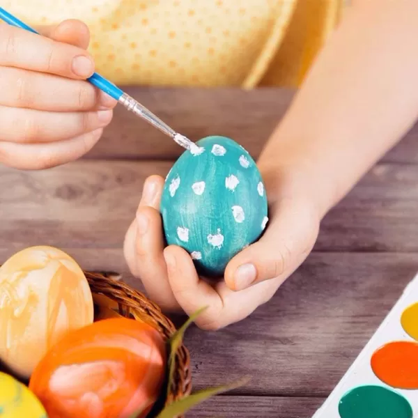 Wooden Egg and Holder For DIY Drawing