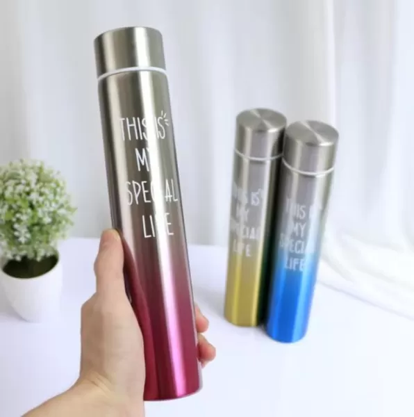 Gradient Color Slim Thermos 